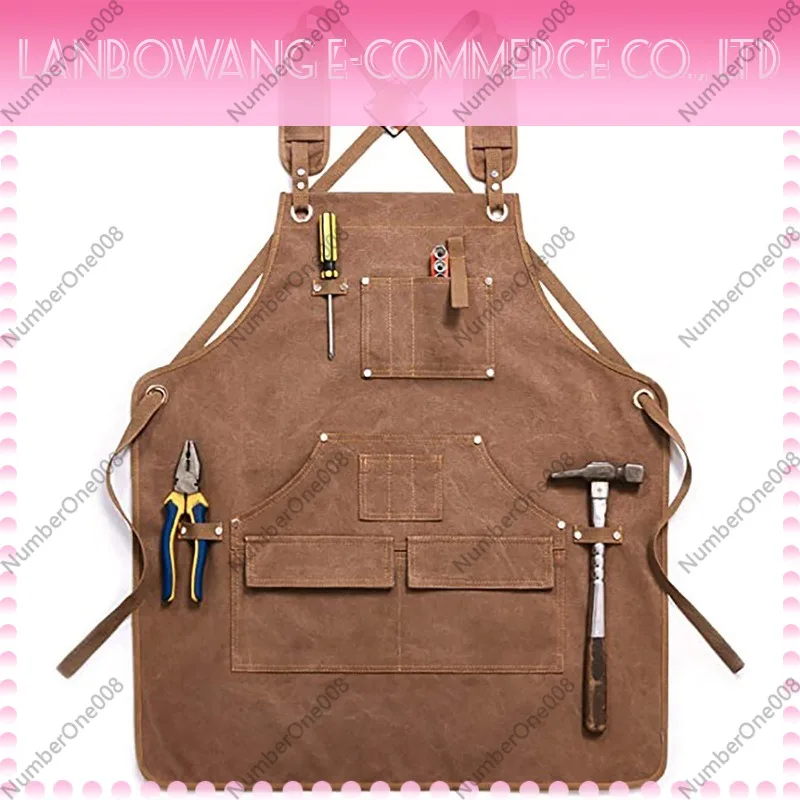 Gardening Tools Logo - Tablier de travail en toile épaisse
