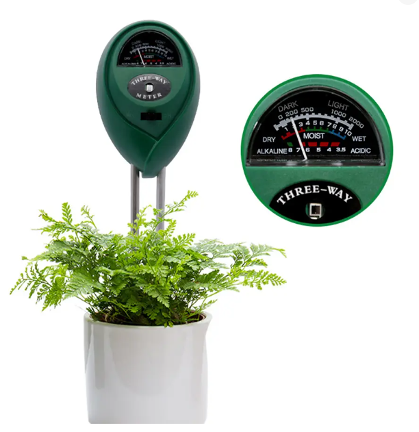 Moisture Meter Plant - PH-mètre de jardin 3 en 1,