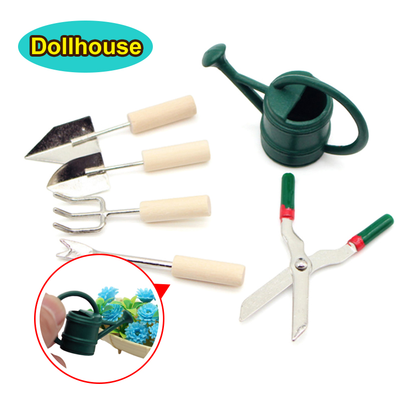 Gardening Tools In - 1/12 maison de poupée Simulation arrosoir