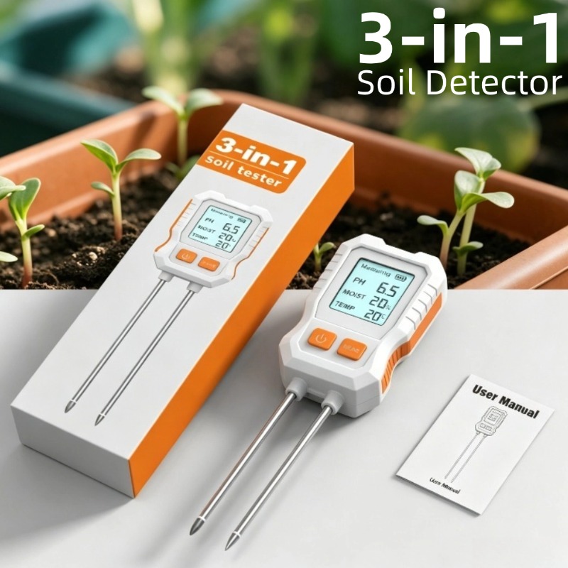 Moisture Meter Plant - Testeur de sol numérique 3-en-1 avec