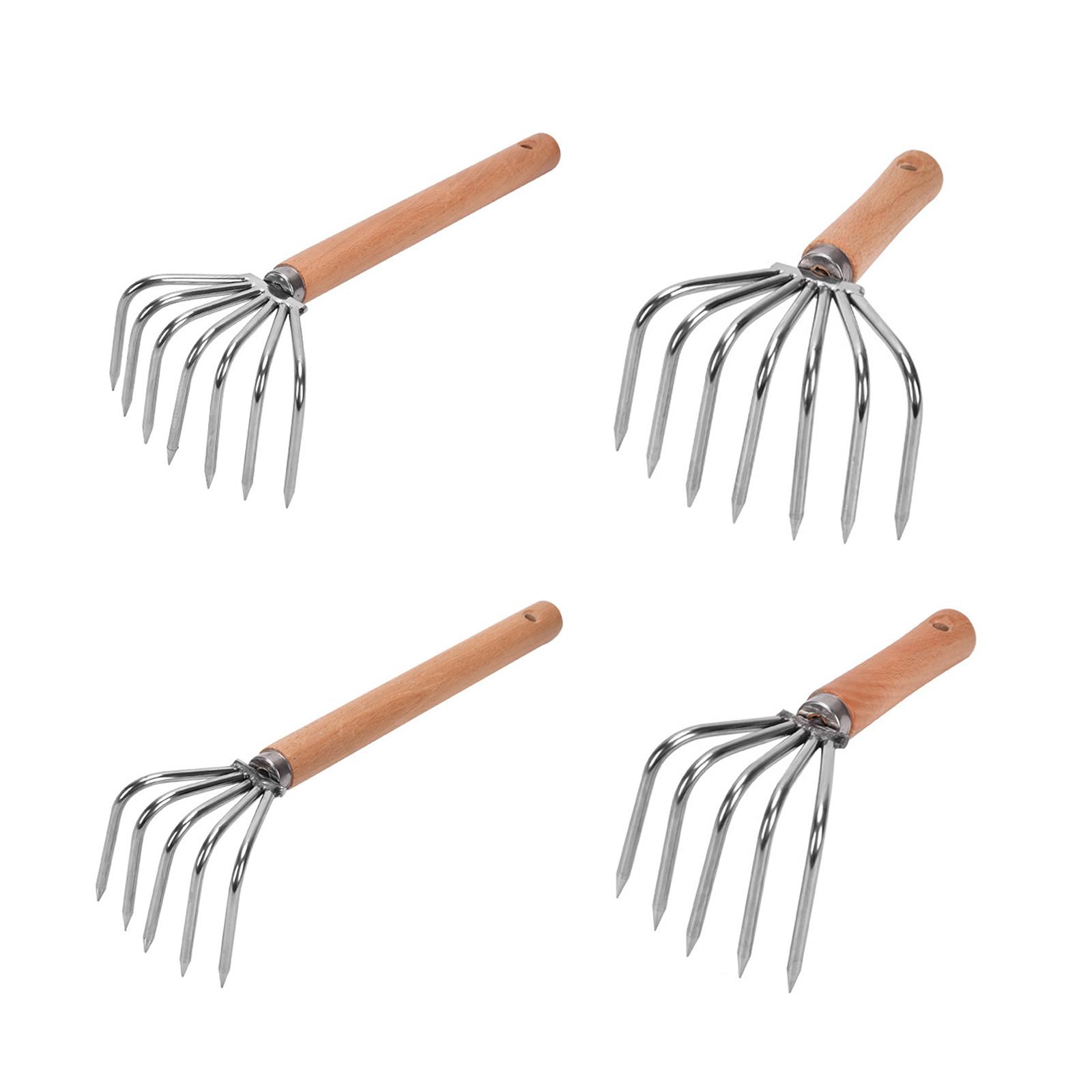 Gardening Hand Tools Yard - Râteau à main cultivateur griffes en