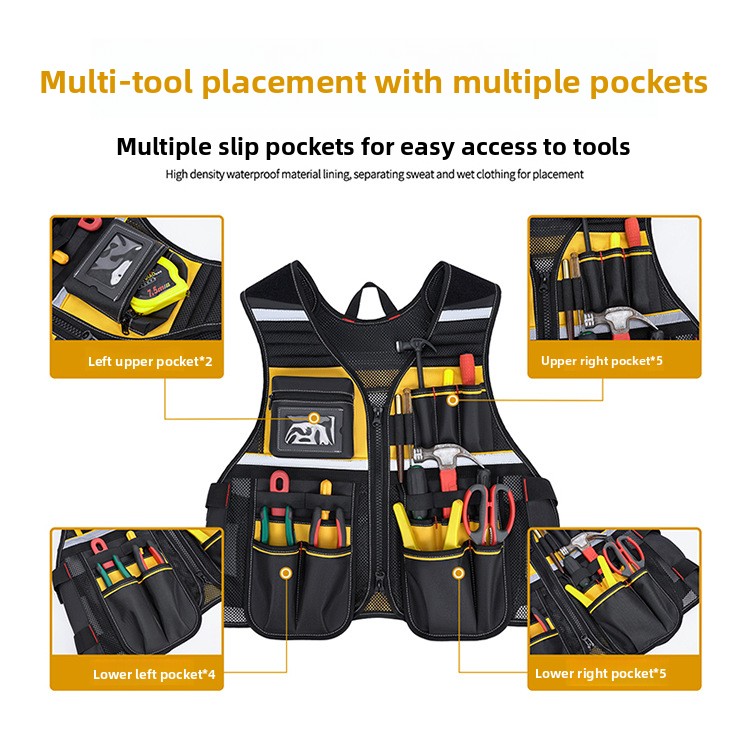 Gilet multi-poches personnalis - Gardening Tools Logo avis et prix