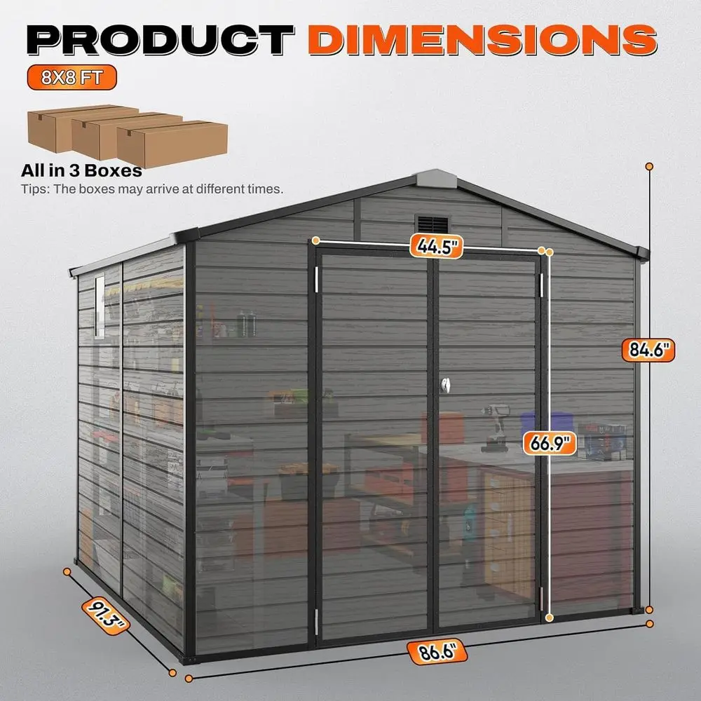 Abri de jardin extérieur 8x8 a - Gardening Tools In avis et prix