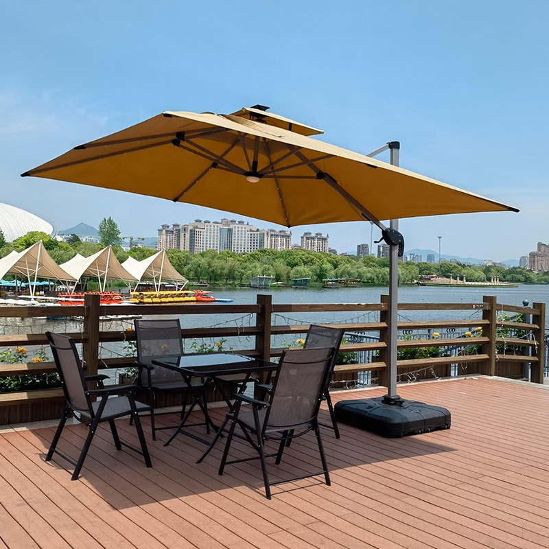 Parasol cantilever grande tail - Gardening Tools Logo avis et prix