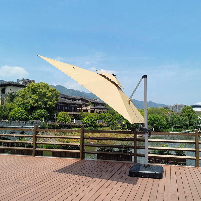 Parasol cantilever grande tail - Gardening Tools Logo avis et prix