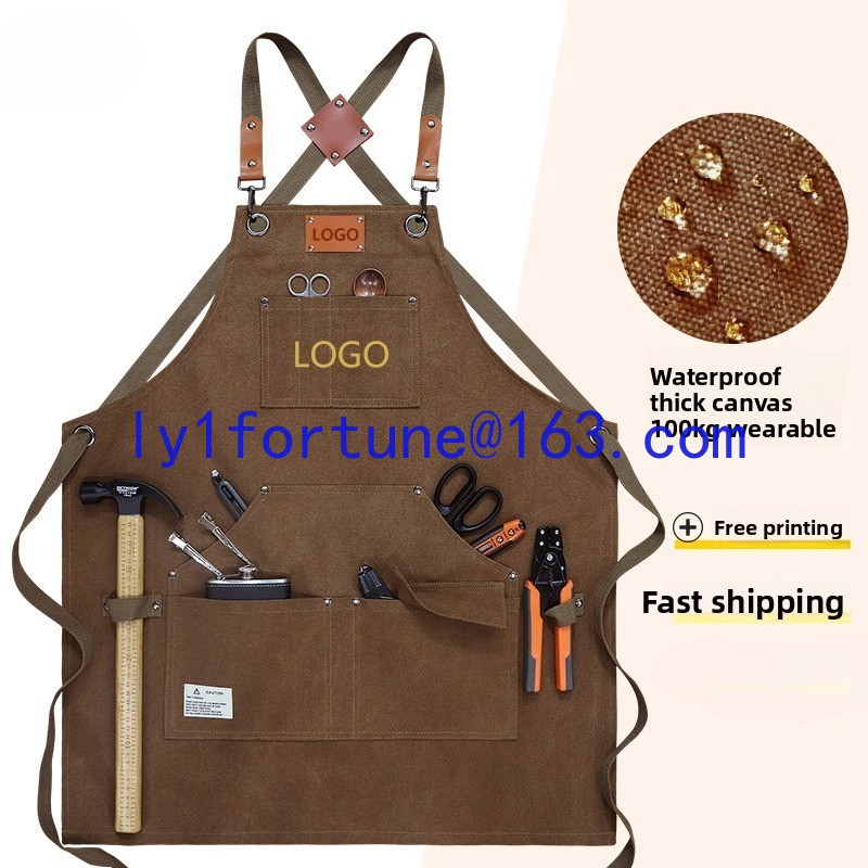 Tablier imperméable en toile é - Gardening Tools Logo avis et prix