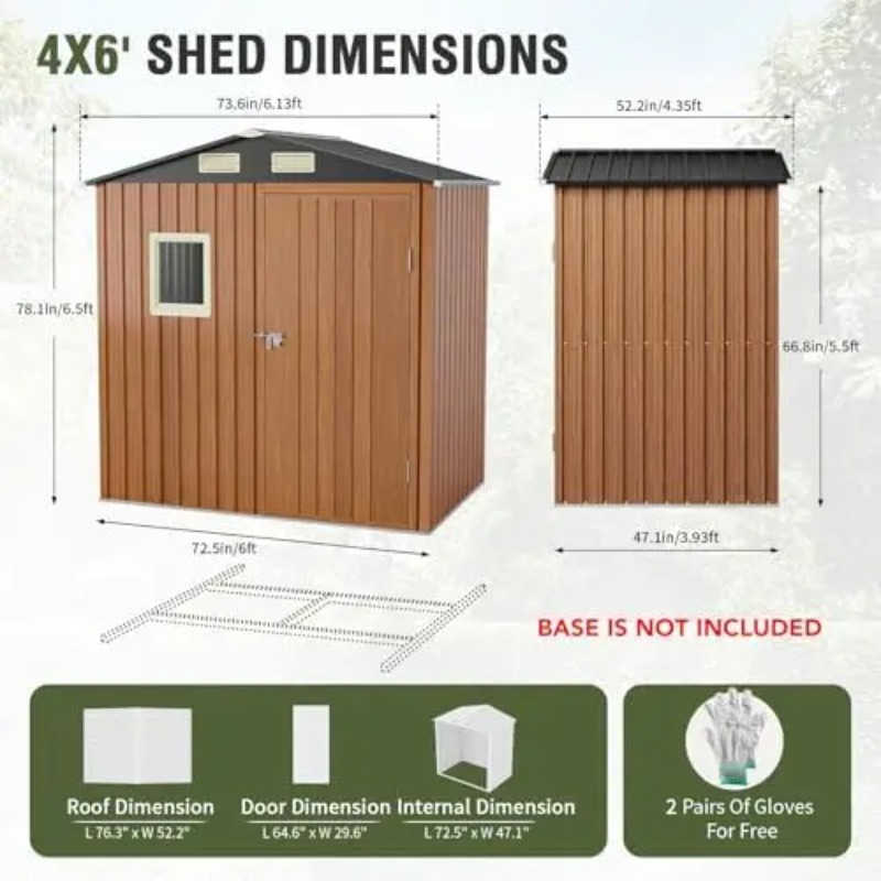 Abri de jardin extérieur 6x4 p - Gardening Tools In avis et prix